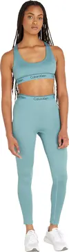 Calvin Klein HYBRID - Medium Supp Kadın Yeşil Spor Sütyeni