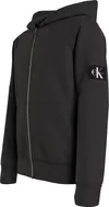 Calvin Klein RIB BLOCKING BADGE Z Erkek Siyah Hoodie
