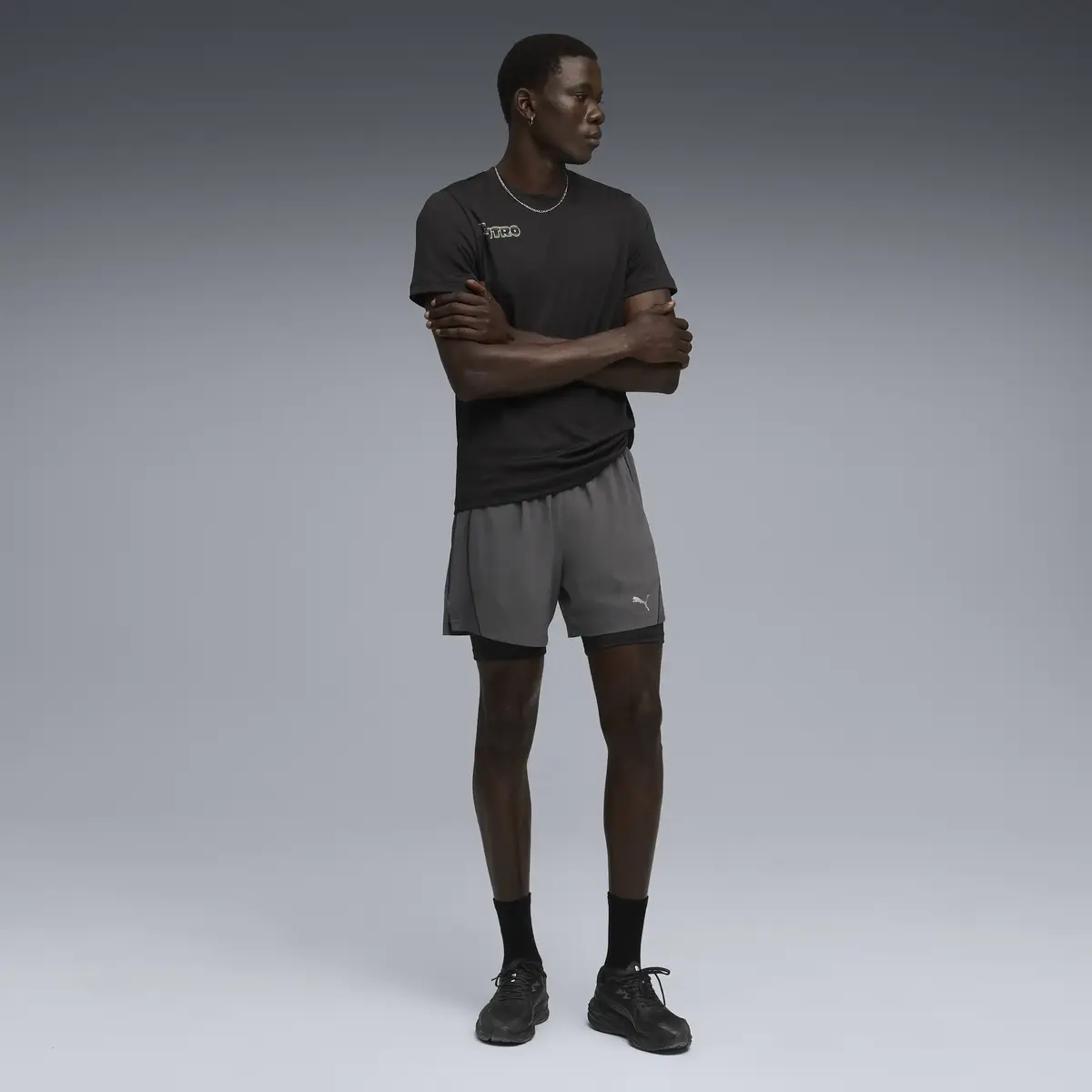 Puma RUN VELOCITY 2IN1 SHORT Gri Erkek Şort