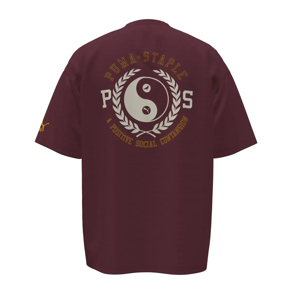 PUMA X STAPLE Graphic Tee Bordo Erkek T-Shirt
