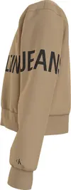 Calvin Klein INST HERO LOGO SWEAT Kadın Krem Sweatshirt