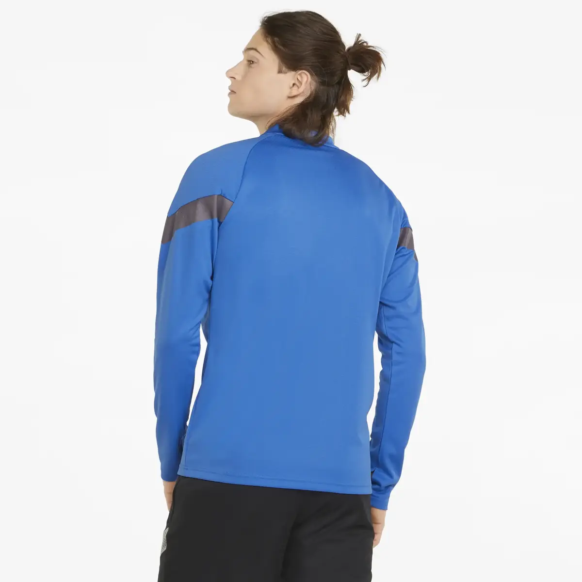Puma teamFINAL Training 1/4 Zip Top Electric Beyaz Erkek Sweatshirt