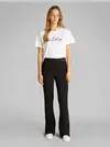 Calvin Klein MILANO LOGO ELASTIC, BEH Siyah Kadın Tayt