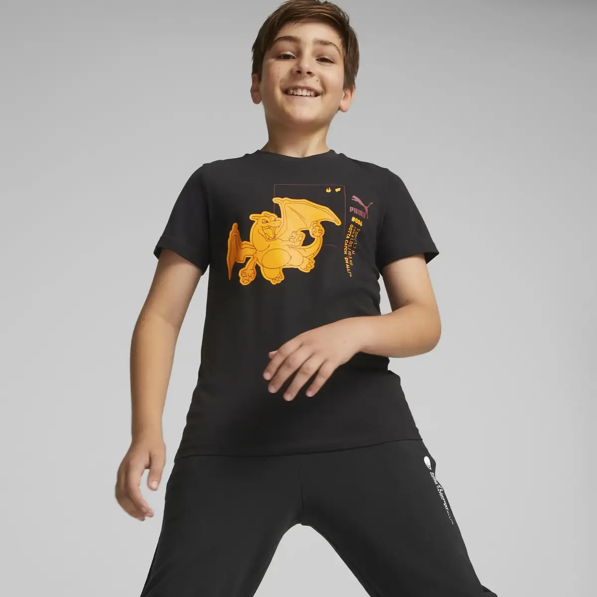 Puma X Pokemon Tee Kids Siyah Erkek Cocuk T Shirt