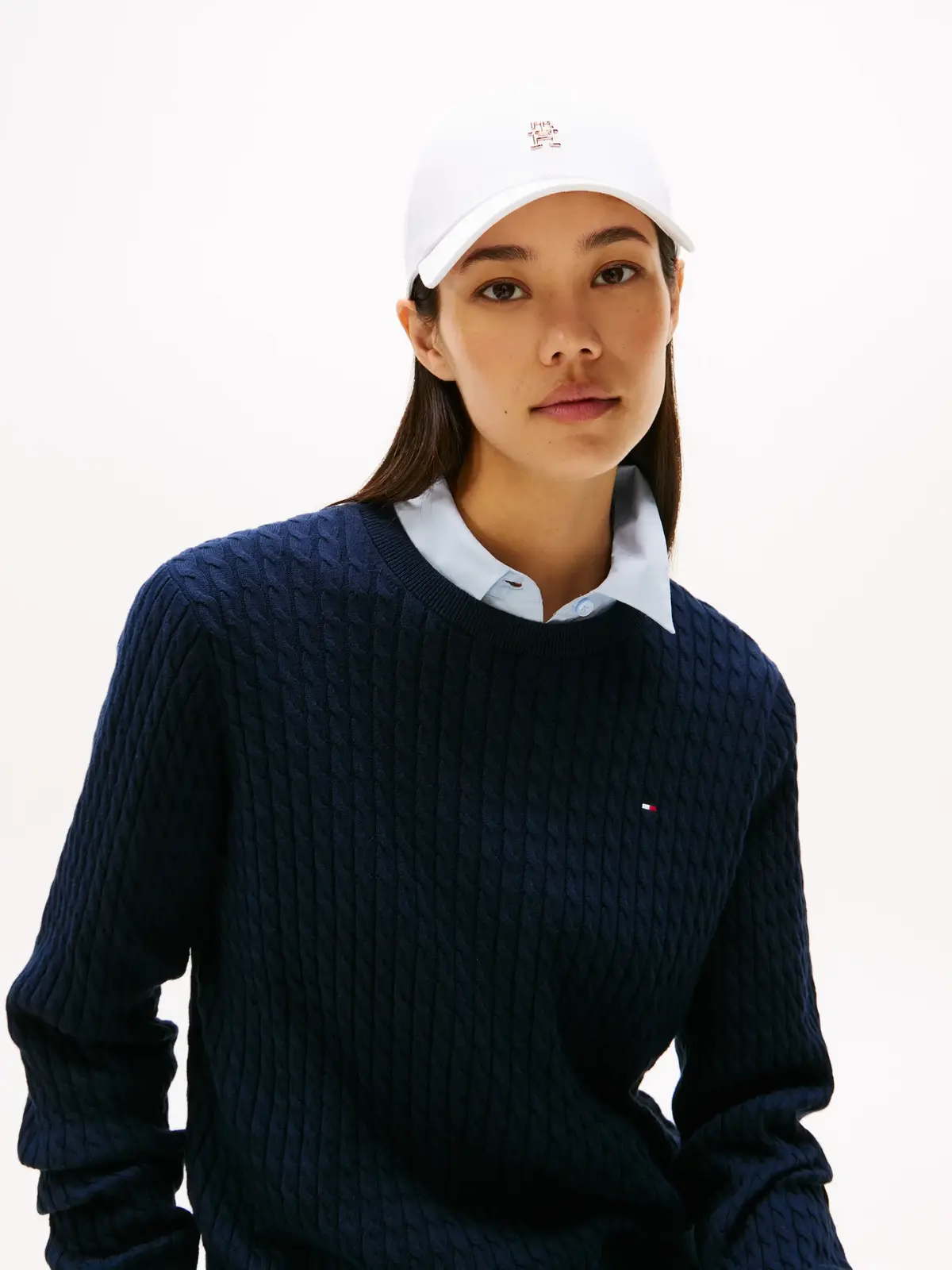 Tommy Hilfiger ELEVATED CHIC CAP, YCF Beyaz Kadın Şapka