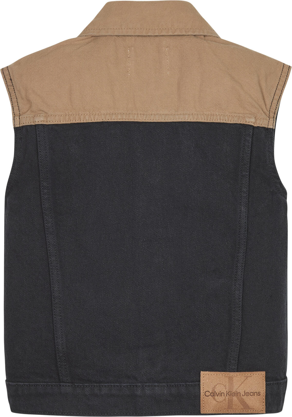 Calvin Klein DEEP BLACK COLORBLOC Erkek Siyah Yelek