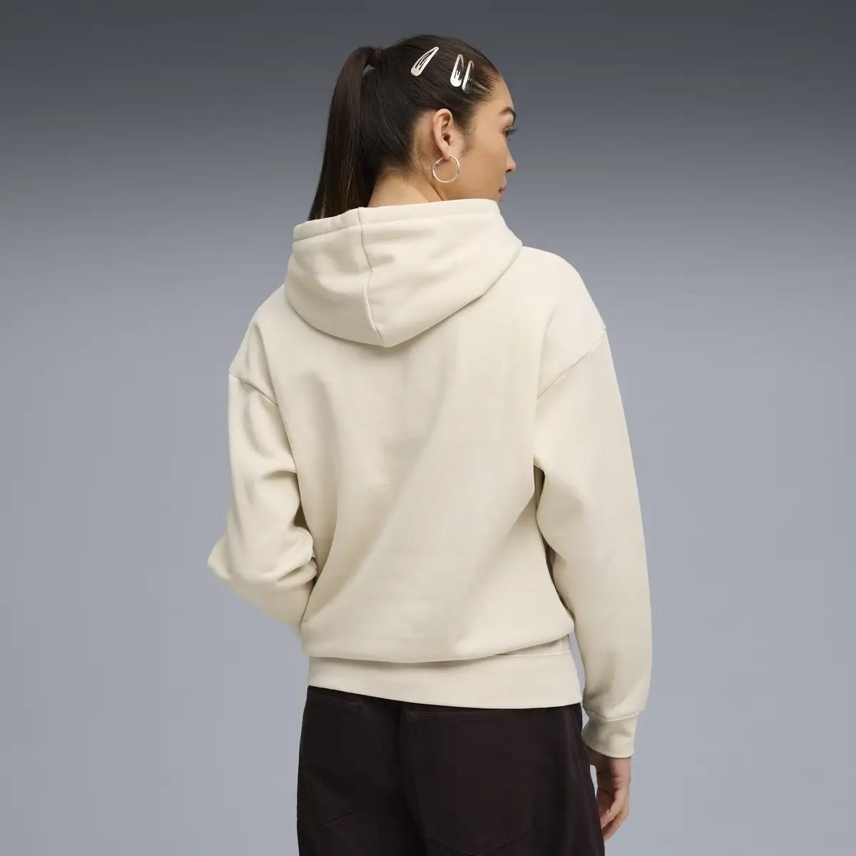 PUMA ESS Small No. 1 Logo Hoodie Kadın Kahverengi Hoodie