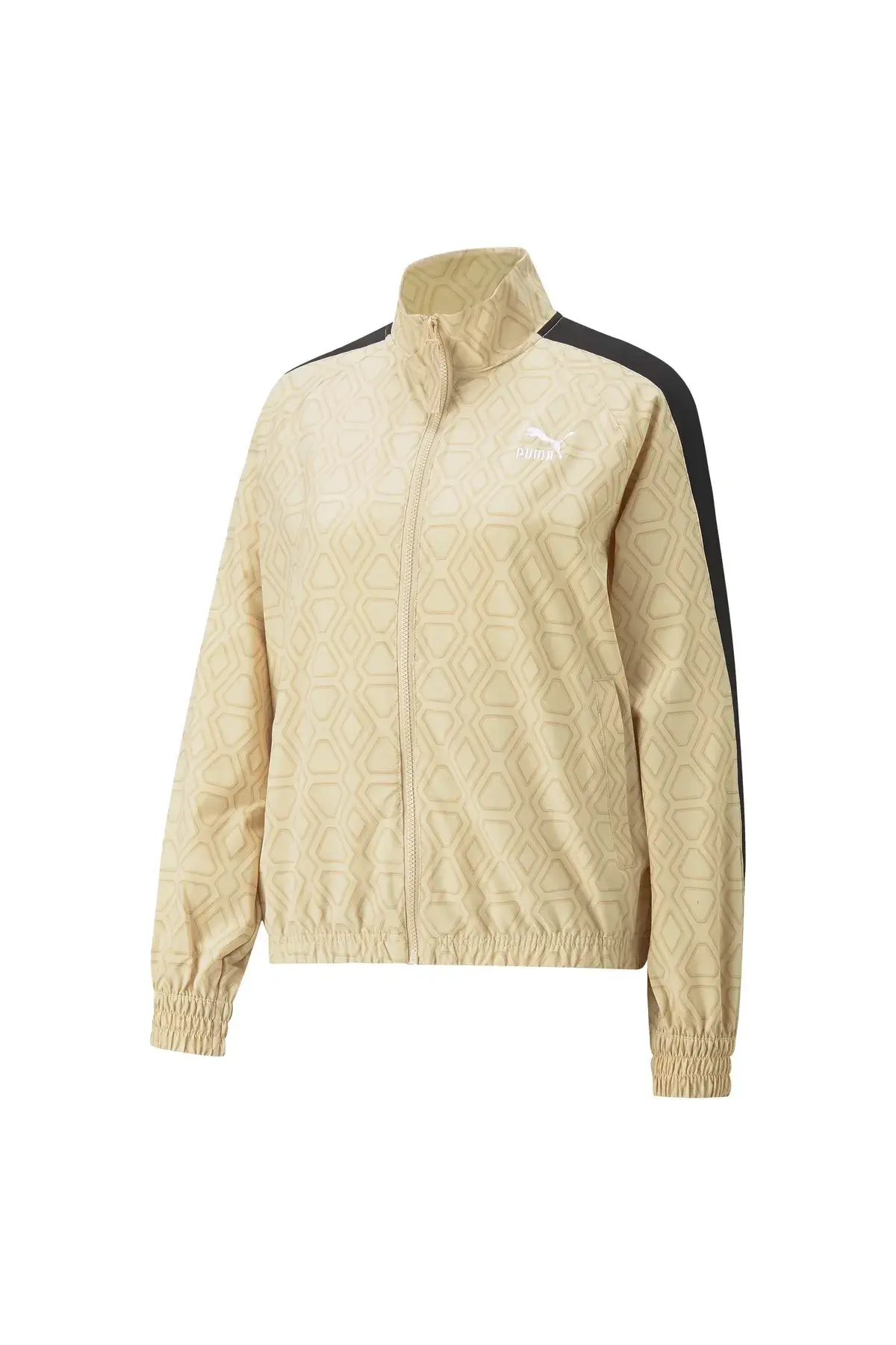 Puma T7 Woven Jacket Kadın Bej Fermuarlı Sweatshirt