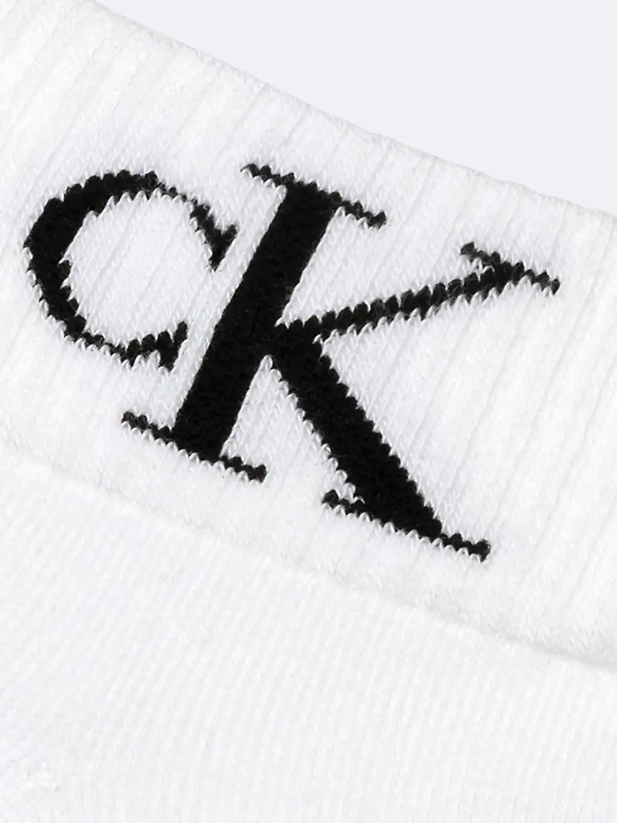 Calvin Klein CKJ WOMEN QUARTER 2P MONOGRAM  Kadın Beyaz Çorap