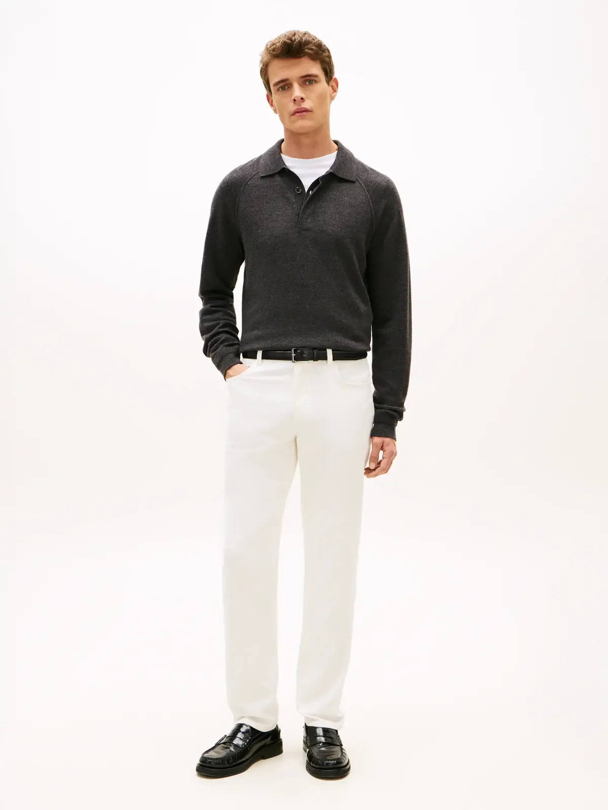 Tommy Hilfiger DENTON 5PKT MOLESKIN, YA8 Beyaz Erkek Kot Pantolon