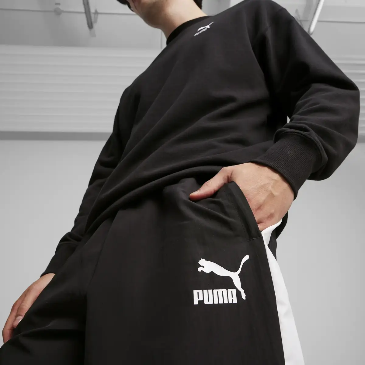 Puma T7 Oversized Track Pants Siyah Unisex Eşofman Altı
