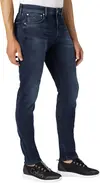 Calvin Klein SLIM TAPER Erkek mavi Kot Pantolon