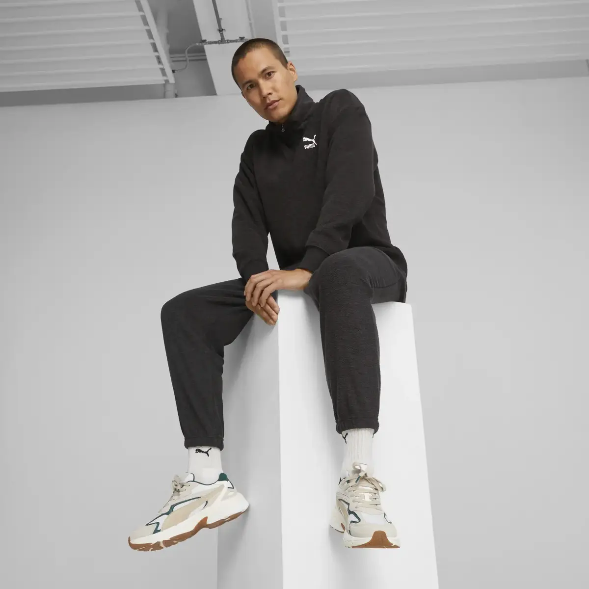 Puma CLASSICS Fleece Sweatpants Siyah Erkek Eşofman Altı