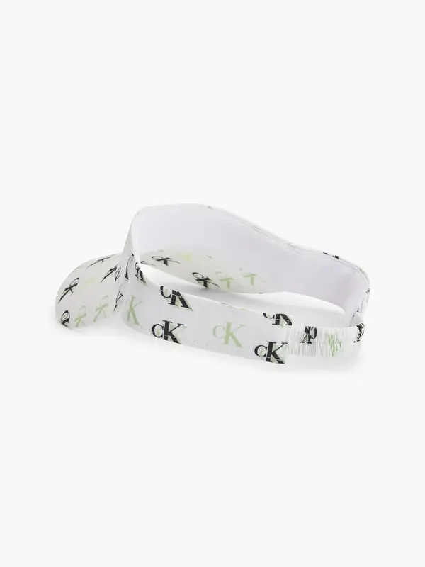 Calvin Klein AOP VISOR Erkek Beyaz Şapka