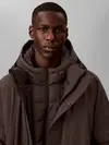 Calvin Klein LS HEATHERED NYLON B, P7I Siyah Erkek Mont