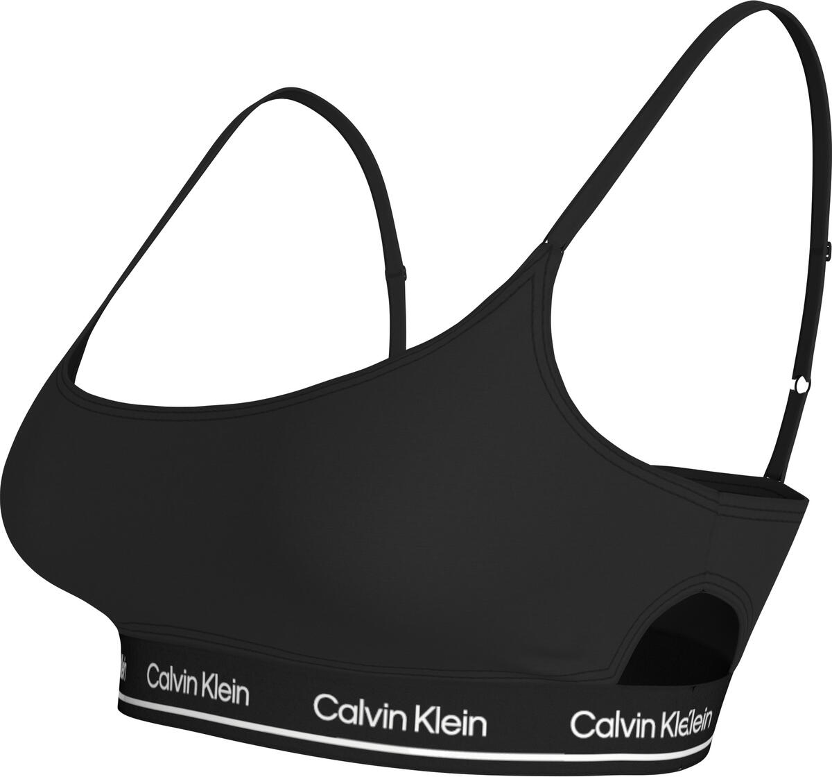 Calvin Klein BRALETTE-RP Kadın Siyah Bikini Üstü