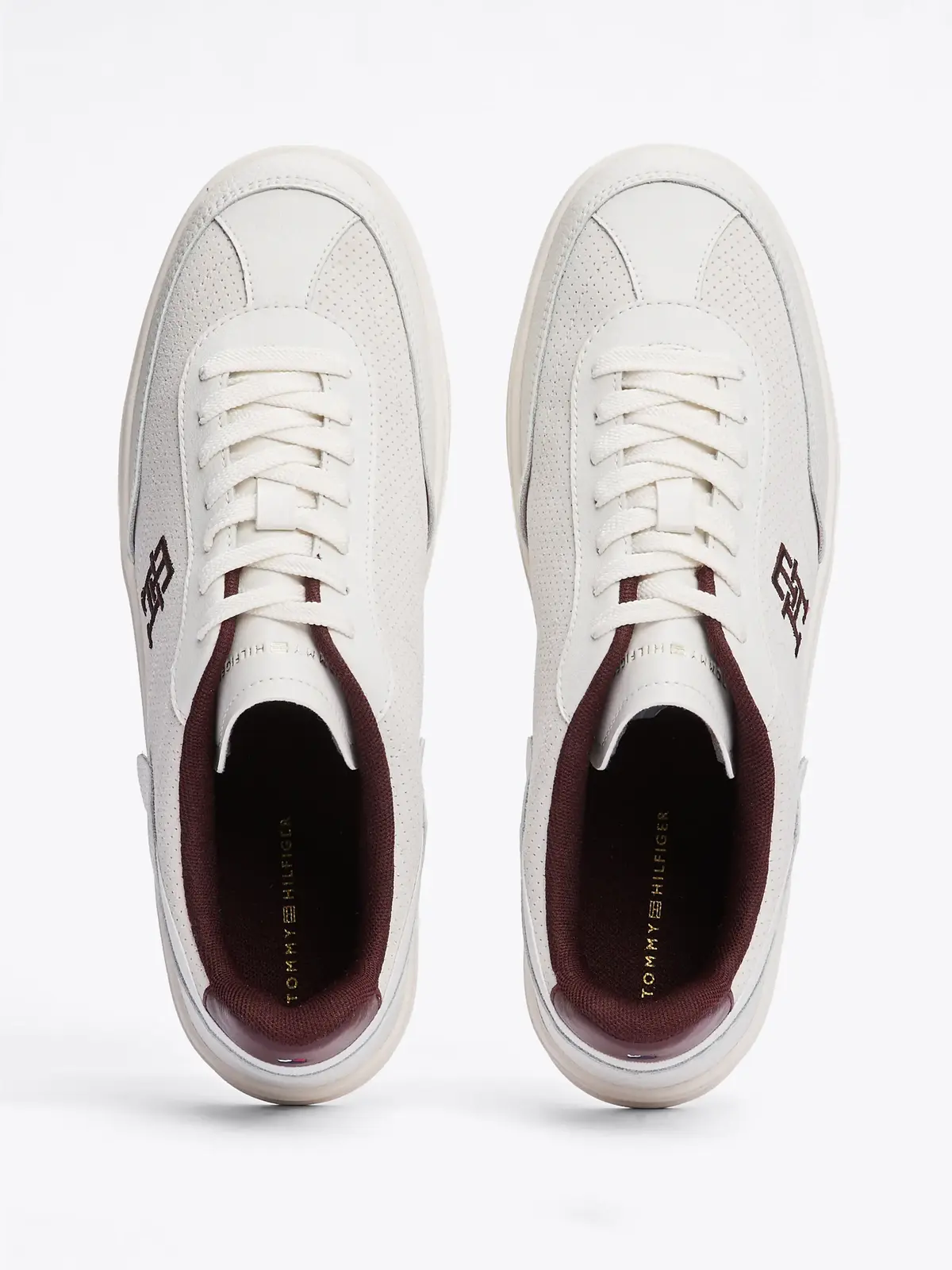 Tommy Hilfiger TH HERITAGE SNEAKER, 0K6 Beyaz Kadın Spor Ayakkabı & Sneaker