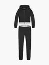 Calvin Klein LOGO TAPE ZIP THROUG Kadın Siyah Sweatshirt