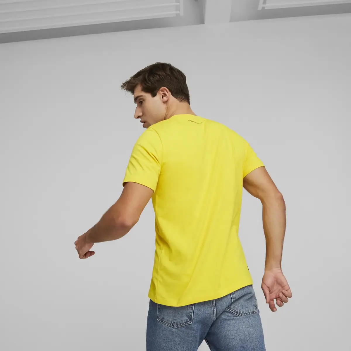 Puma PL Graphic Tee Sarı Erkek/Unisex T-Shirt