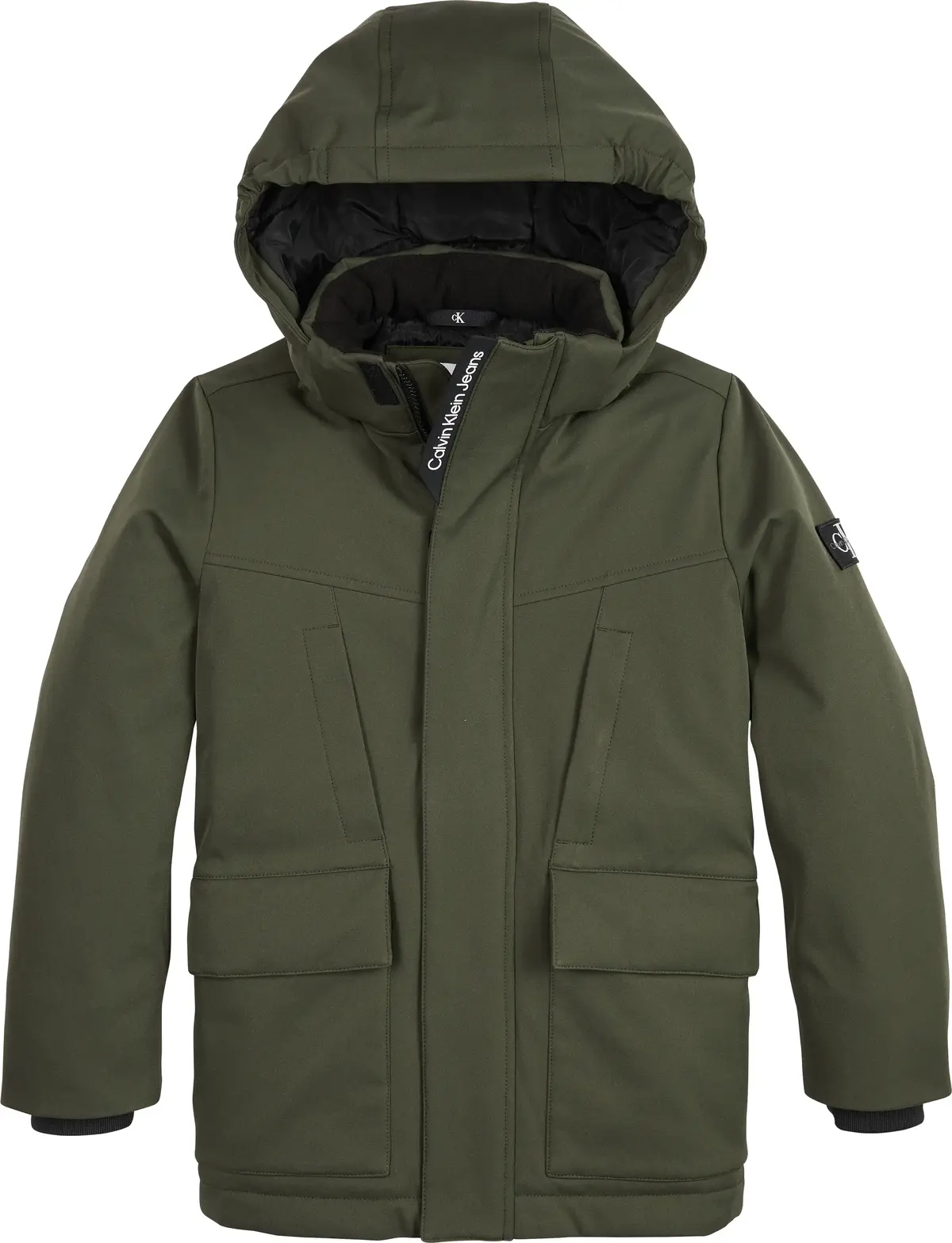 Calvin Klein TECHNICAL PARKA JACK Erkek Haki Şişme Mont