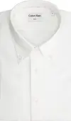 Calvin Klein KNITTED PIQUE BD SLI Erkek Beyaz Gömlek