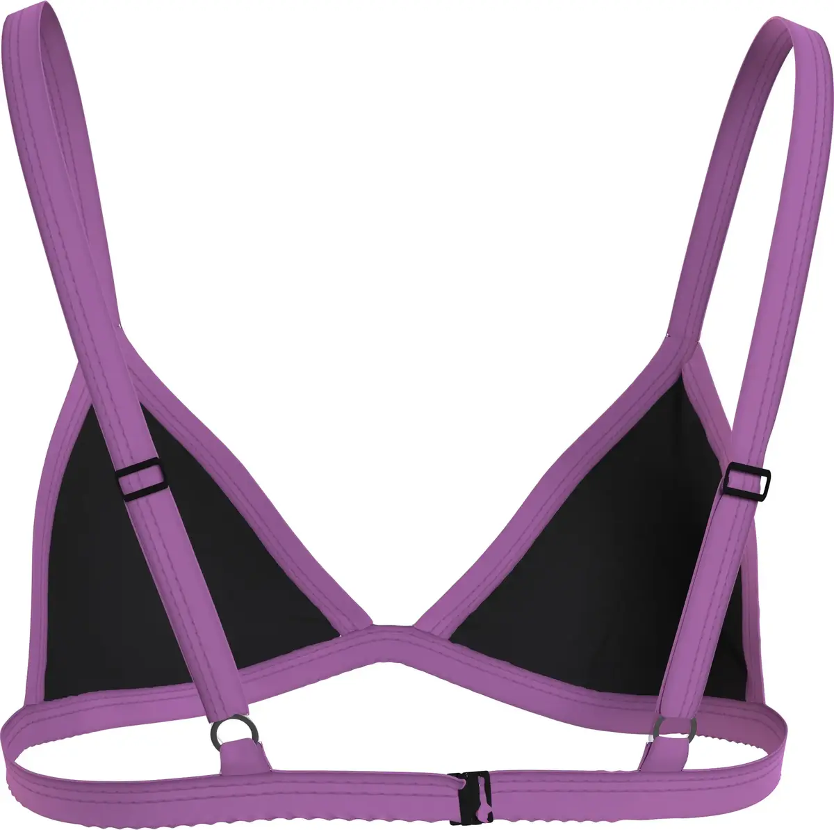 Calvin Klein TRIANGLE FIXED-RP Kadın Siyah Bikini Üstü