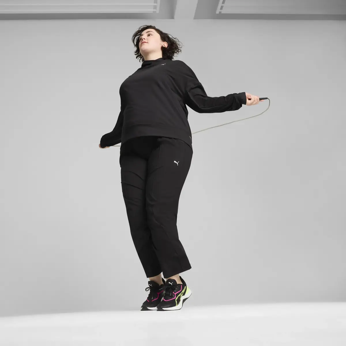 Puma CLOUDSPUN HOODIE Siyah Kadın Hoodie