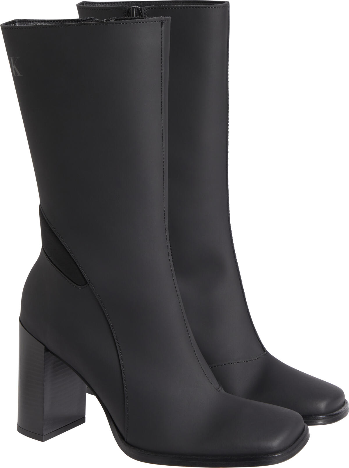 Calvin Klein HEEL ZIP BOOT LTH WN Kadın Siyah Bot