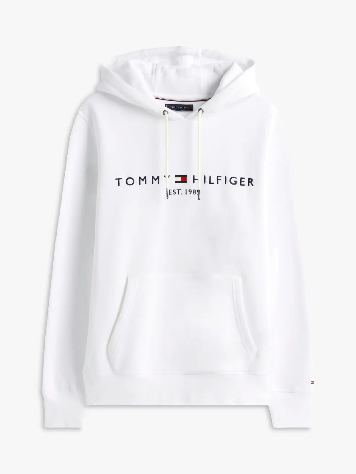 Tommy Hilfiger TOMMY LOGO HOODY, YBR Beyaz Erkek Sweatshirt