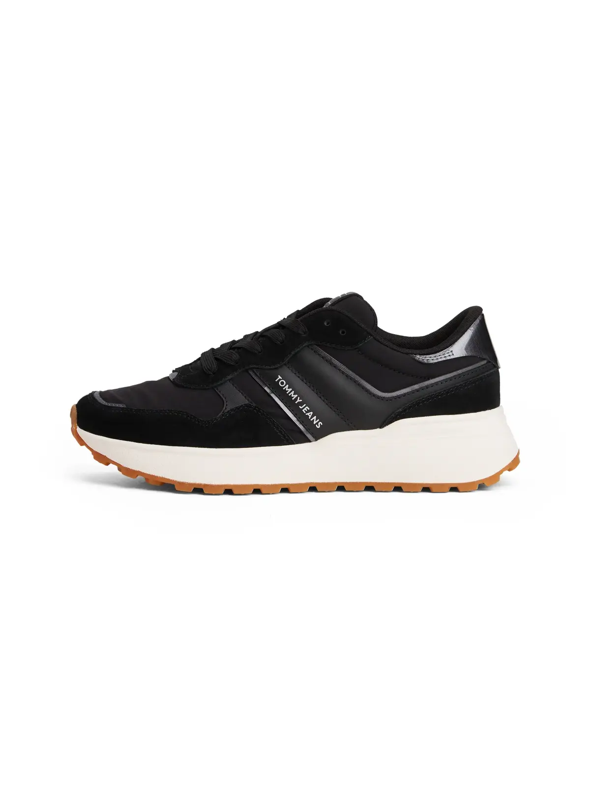 Tommy Hilfiger TJW CLEATED RUNNER Siyah Kadın Spor Ayakkabı & Sneaker