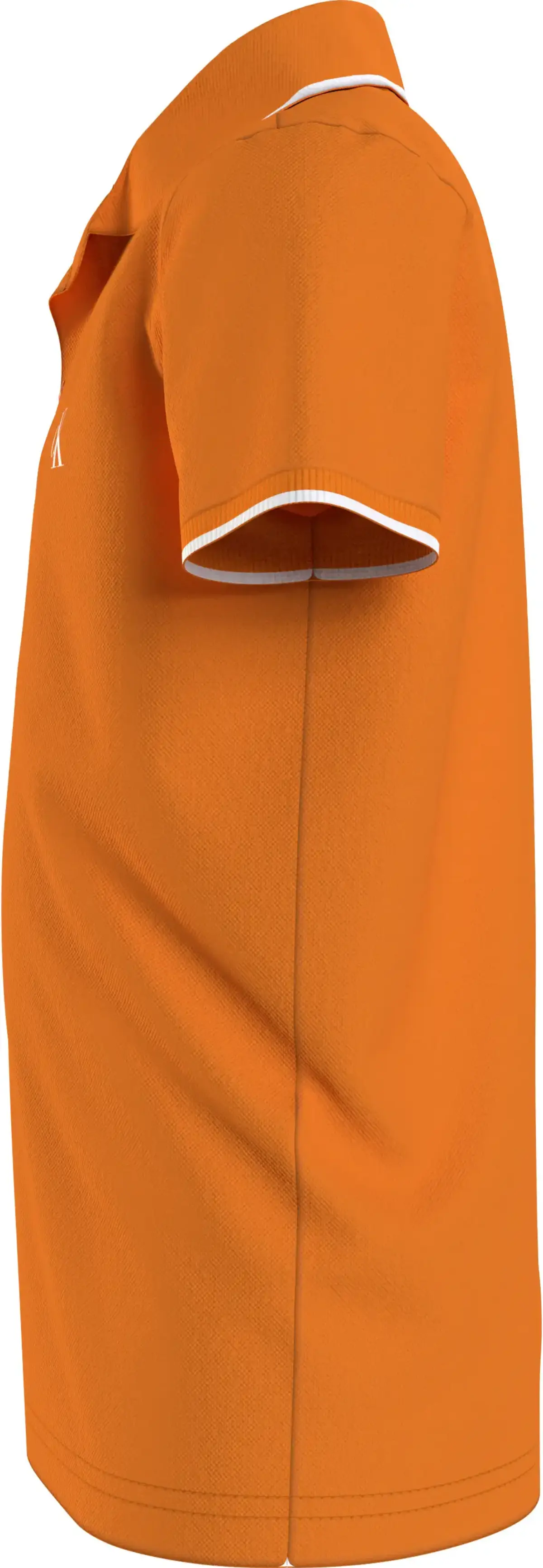 Calvin Klein MONOGRAM TIPPING FIT Erkek Turuncu Polo T-Shirt