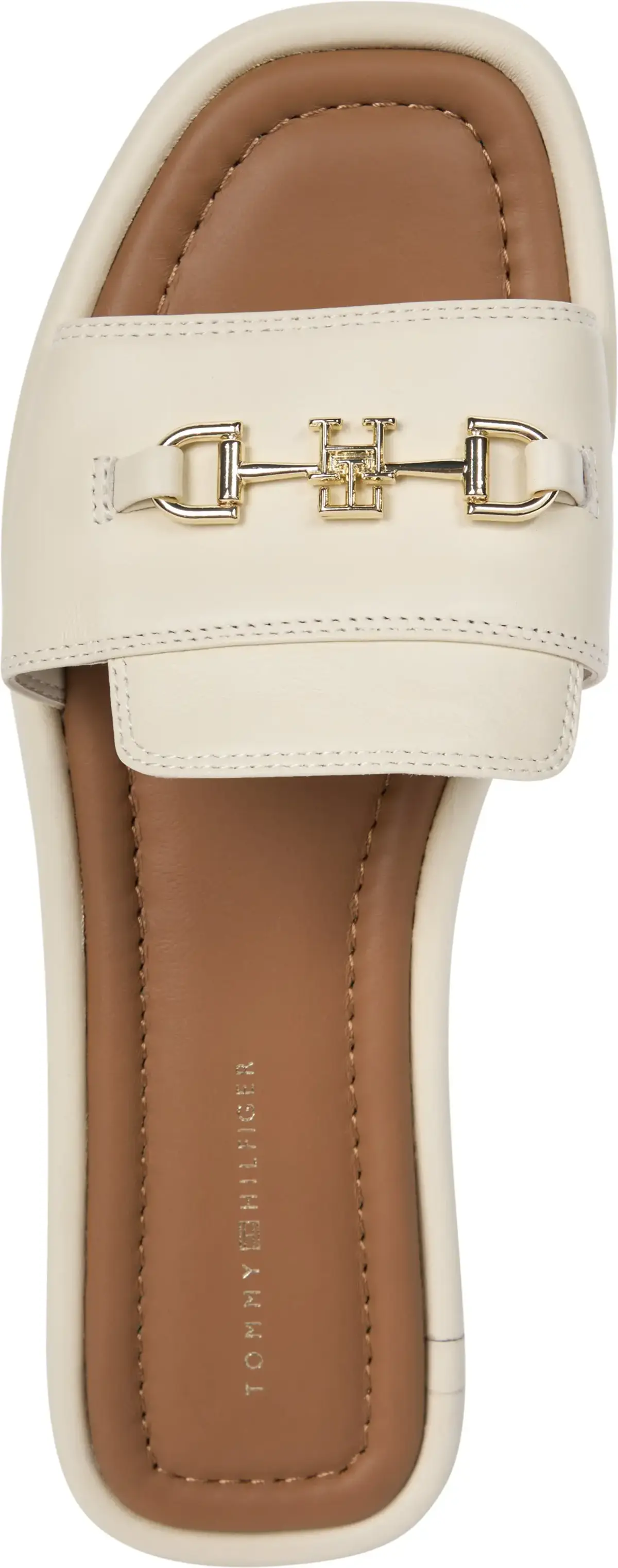 Tommy Hilfiger LEATHER HORSEBIT MUL, ACJ Krem Kadın Terlik