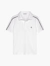 Calvin Klein LOGO PIPING SS POLO Erkek Beyaz Polo T-Shirt