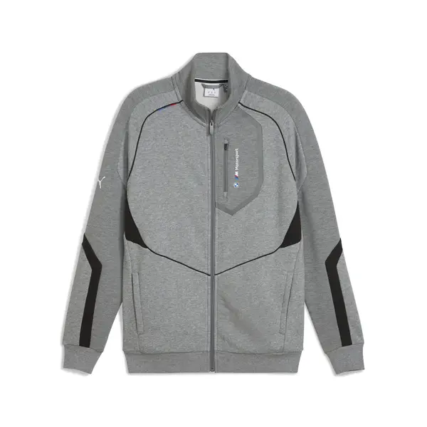 Puma BMW MMS SWEAT JACKET Gri Erkek Fermuarlı Üst