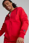 Puma Ferrari Style Hooded Sweat Jacket Kırmızı Erkek Fermuarlı Hoodie