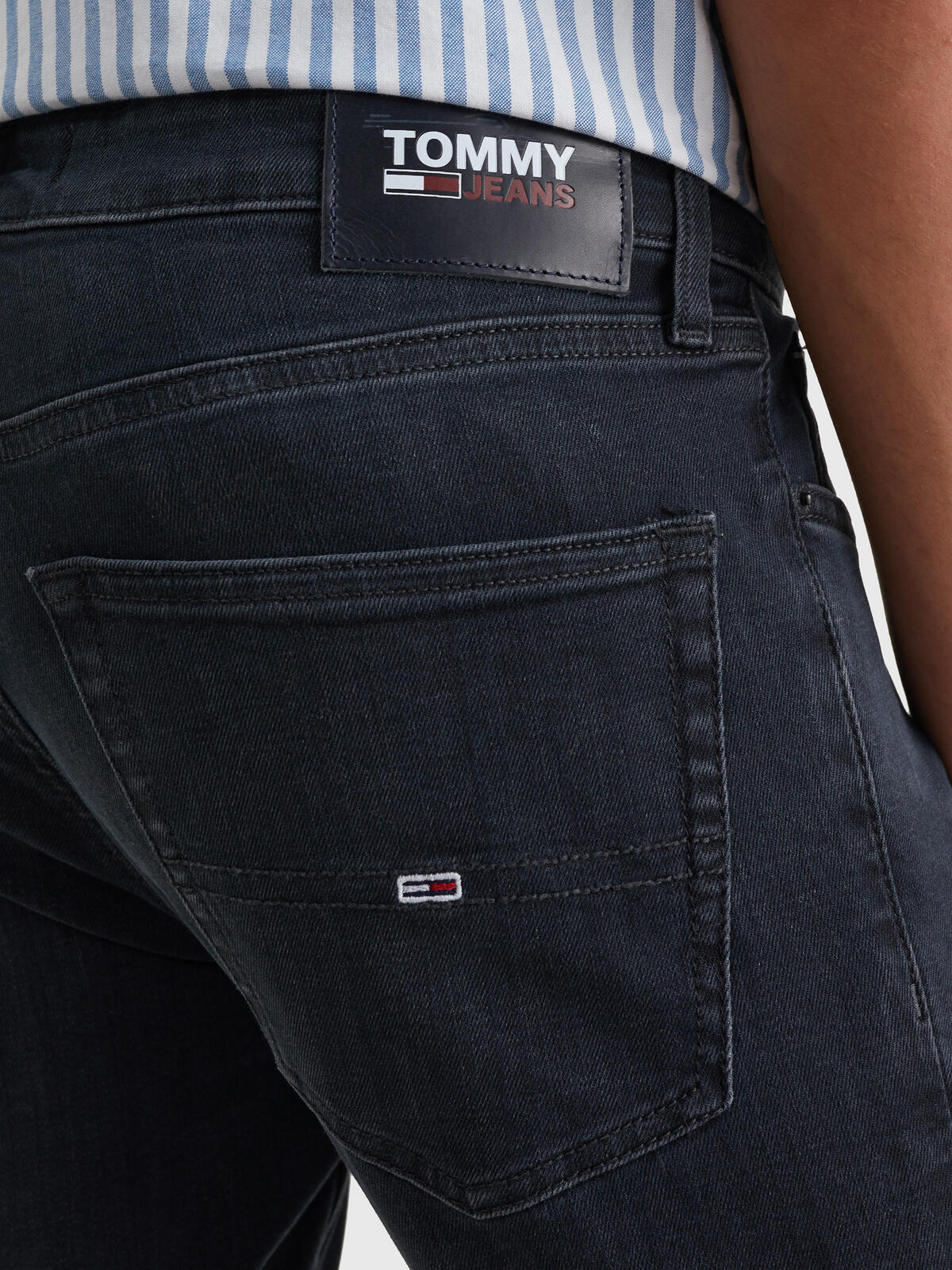 Tommy Hilfiger SCANTON SLIM DYJBK Erkek Lacivert Kot Pantolon