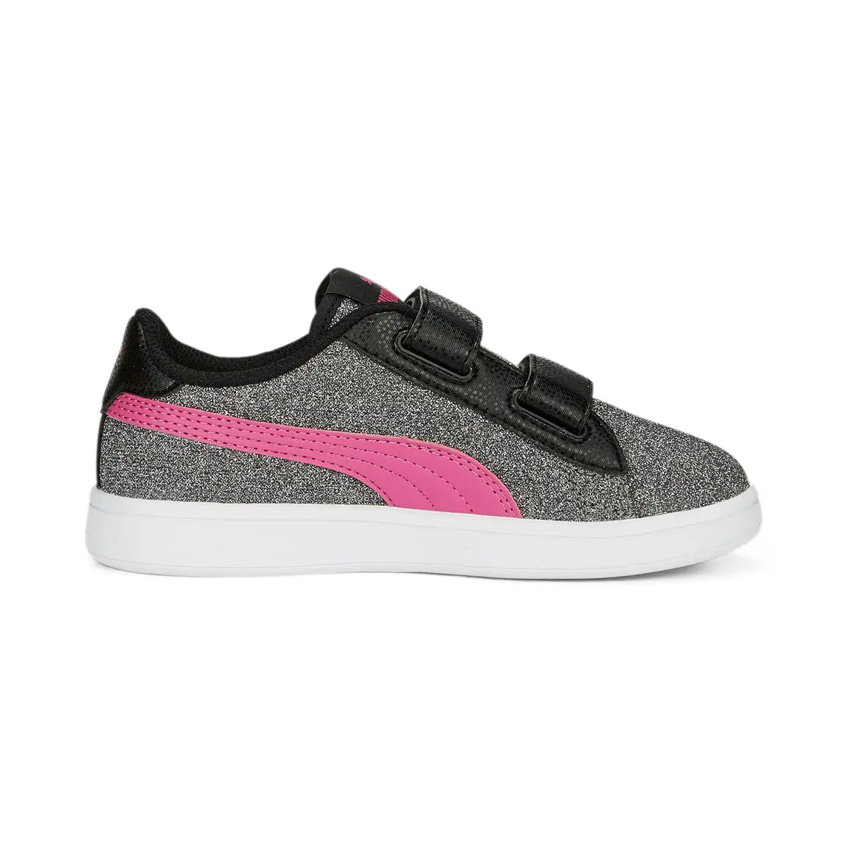 Puma Smash v2 Glitz GlamV PS Gri Çocuk Günlük Spor Ayakkabı