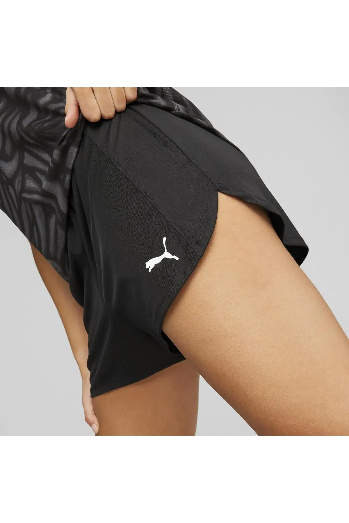 Puma TRAIN ALL DAY KNIT 3" SHORT Siyah Kadın Şort