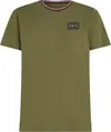 Tommy Hilfiger BADGE S/S TEE Erkek Yeşil T-Shirt