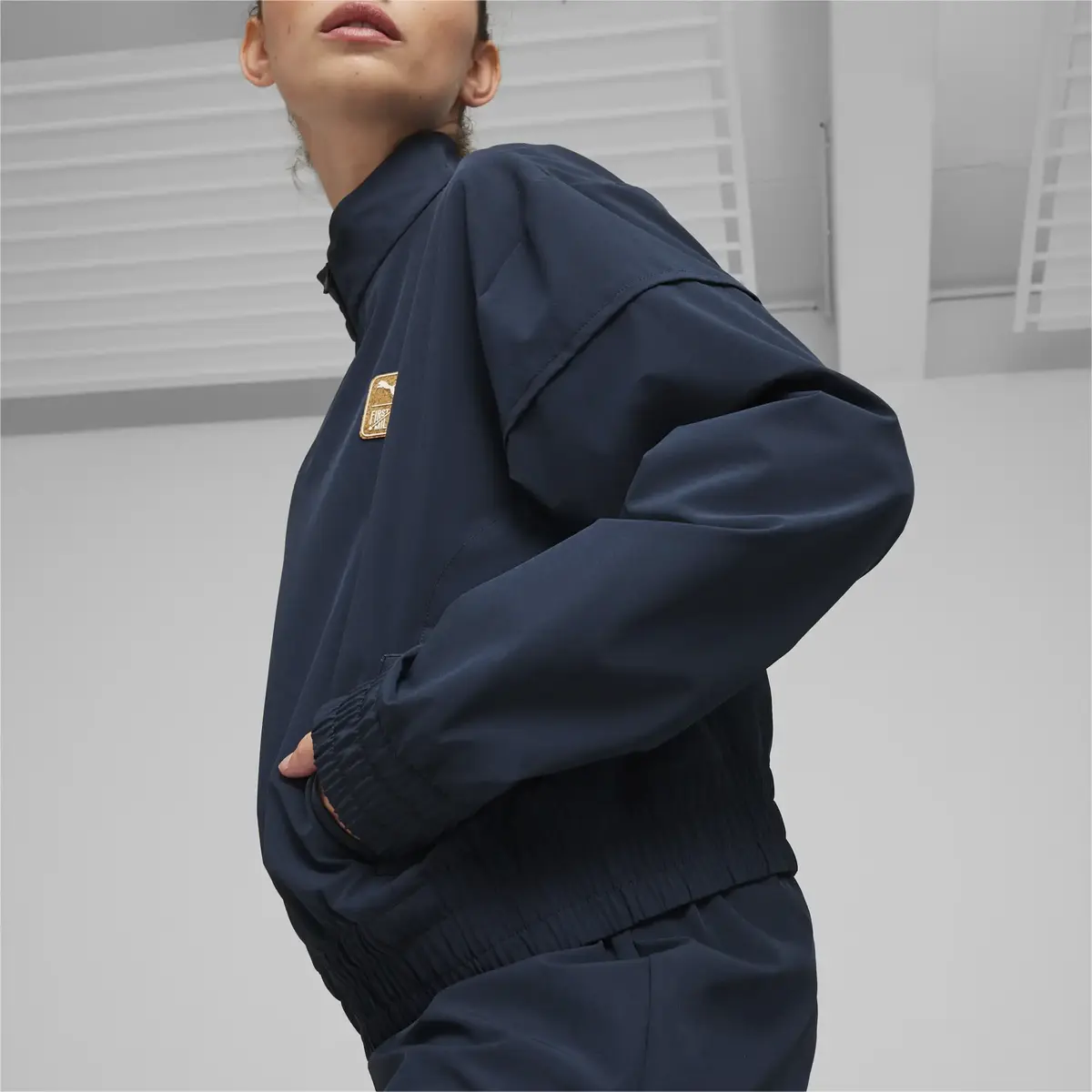 Puma W First Mile Woven Jacket Lacivert Kadın Sweatshirt