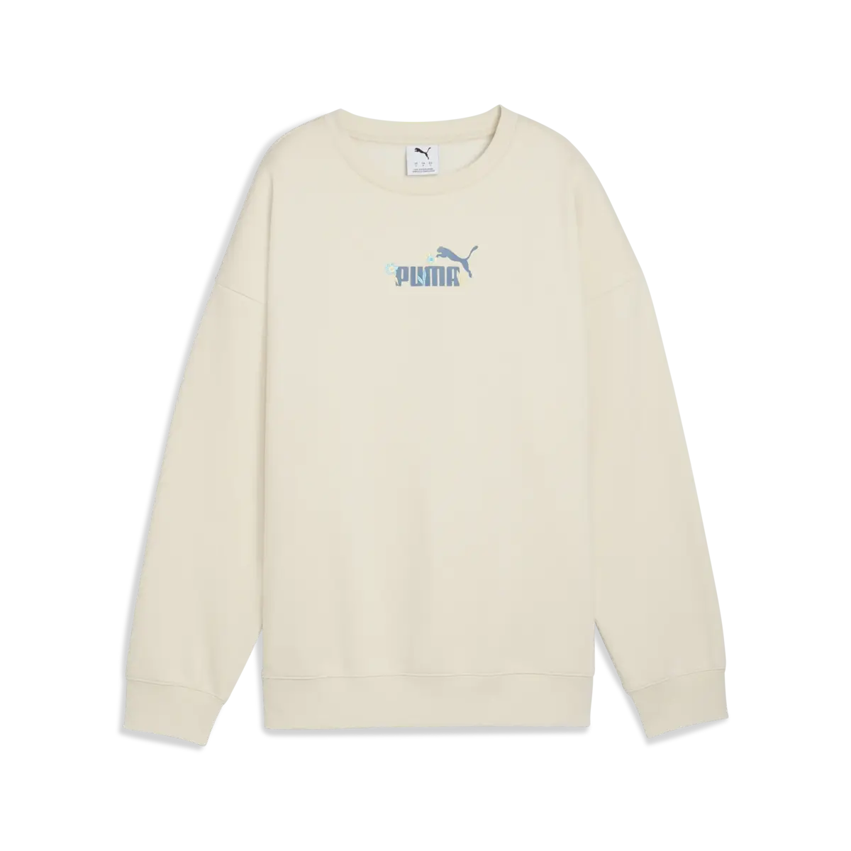 Puma ESS NATURE 2.0 Crew Beyaz Kadın Sweatshirt