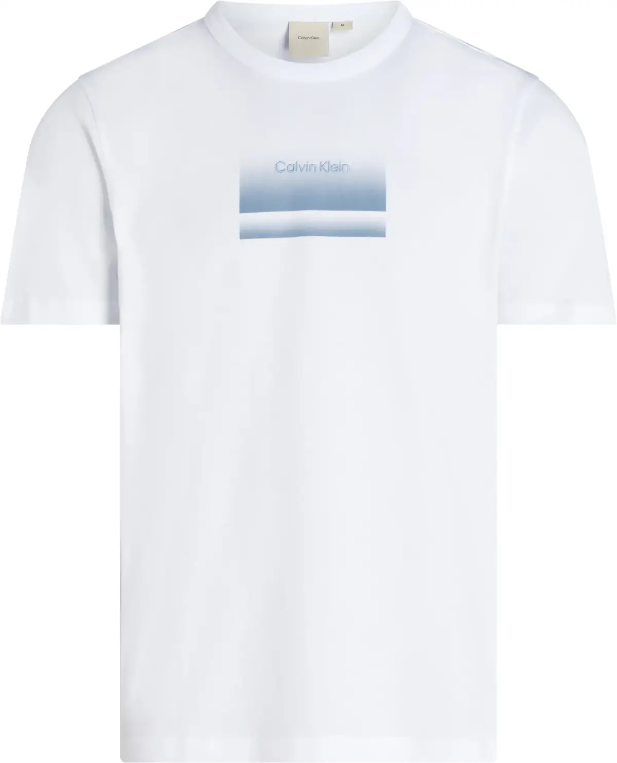 Calvin Klein GRADIENT LOGO T-SHIR, YAF Beyaz Erkek T-Shirt & Polo