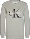 Calvin Klein CORE MONOGRAM LOGO S Kadın Gri Sweatshirt