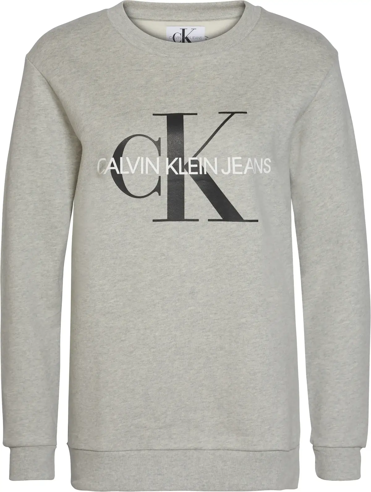 Calvin Klein CORE MONOGRAM LOGO S Kadın Gri Sweatshirt
