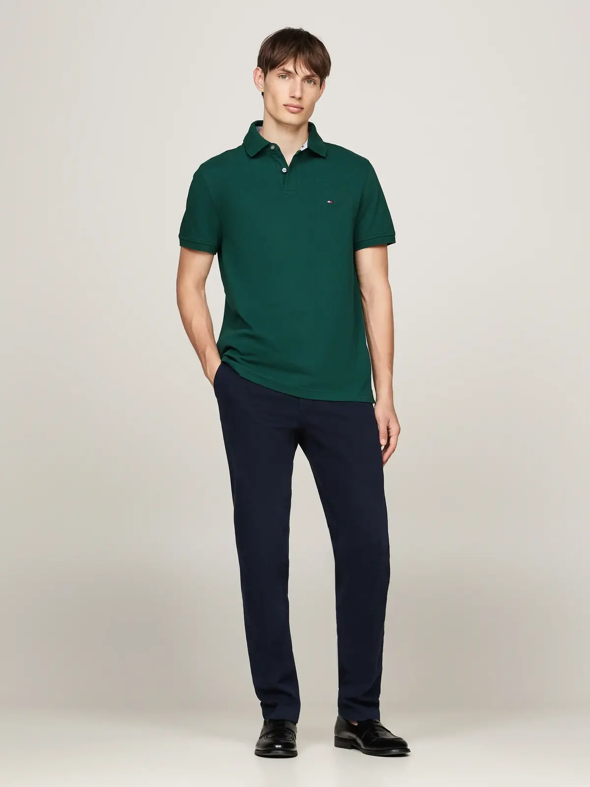 Tommy Hilfiger 1985 REGULAR POLO Erkek Yeşil T-Shirt