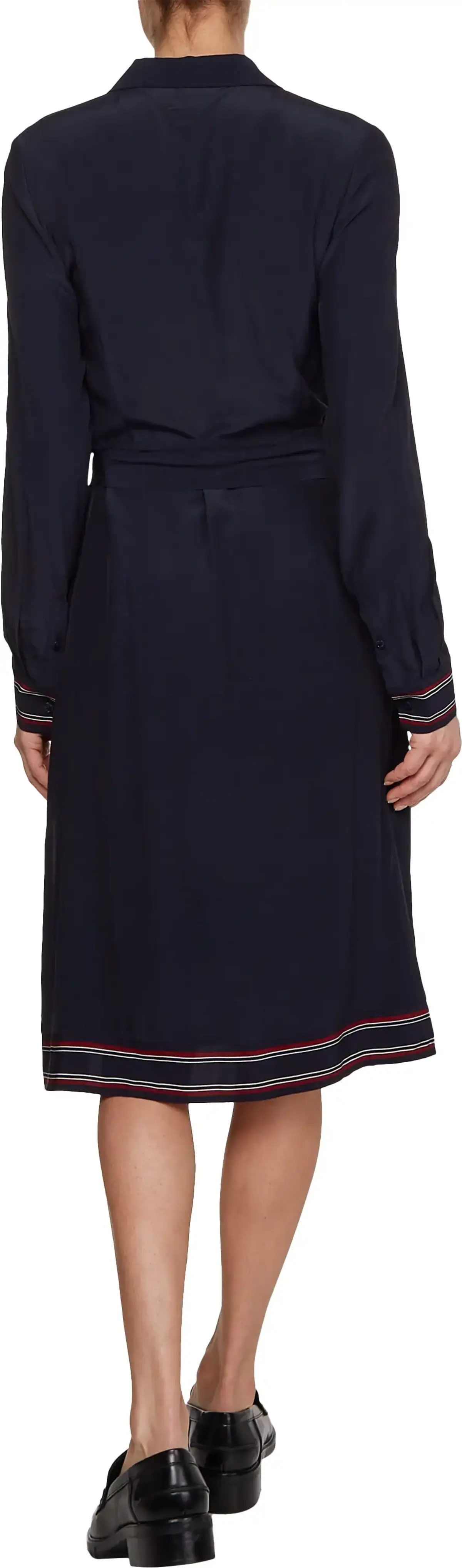 Tommy Hilfiger VIS MONOGRAM SHIRT D Kadın Siyah Elbise