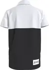 Calvin Klein CLR BLOCK LOGO POLO Erkek Siyah Polo T-Shirt