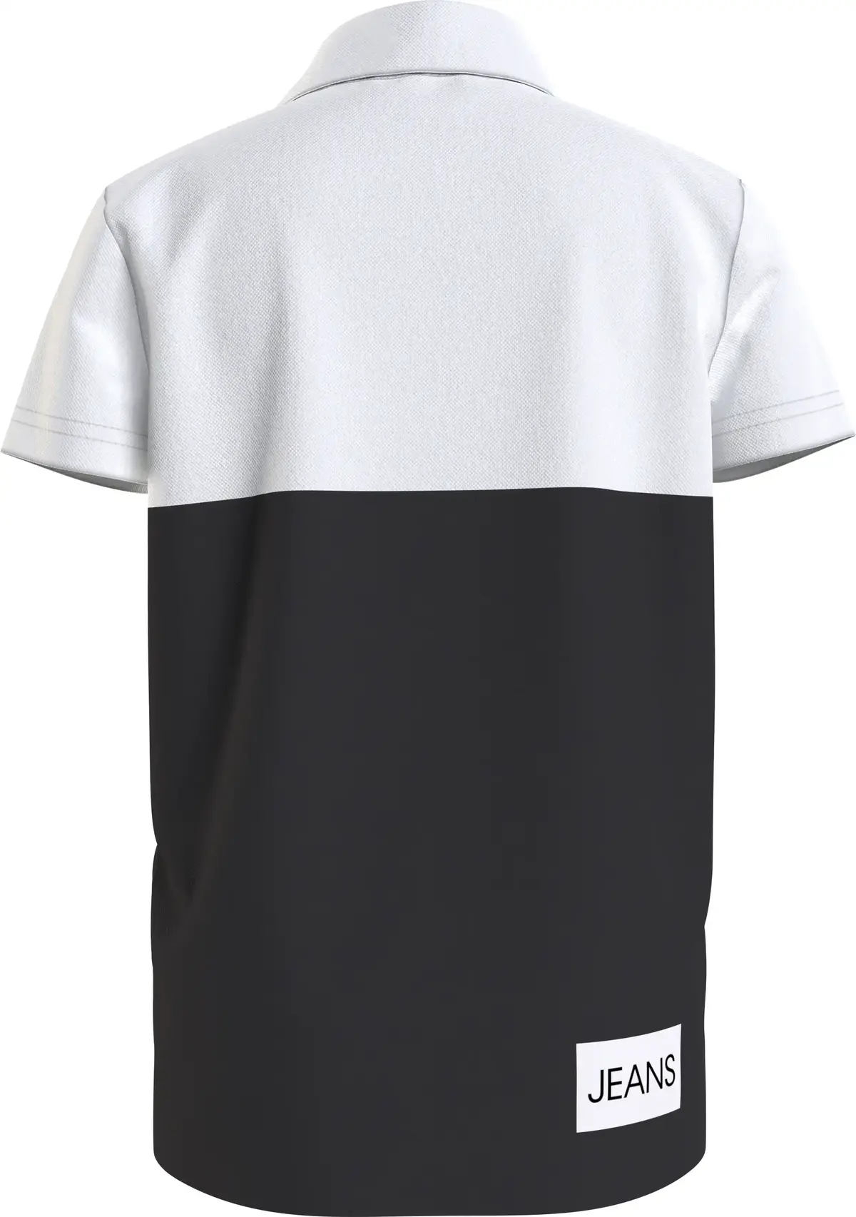 Calvin Klein CLR BLOCK LOGO POLO Erkek Siyah Polo T-Shirt
