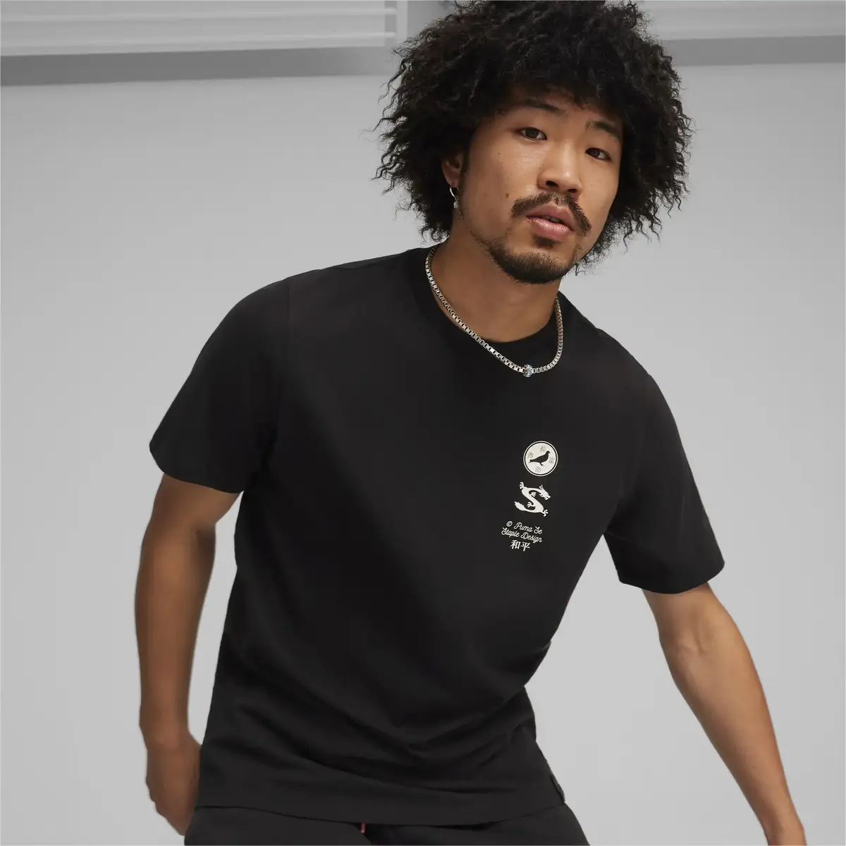 Puma PUMA X STAPLE Graphic Tee Siyah Erkek Tişört