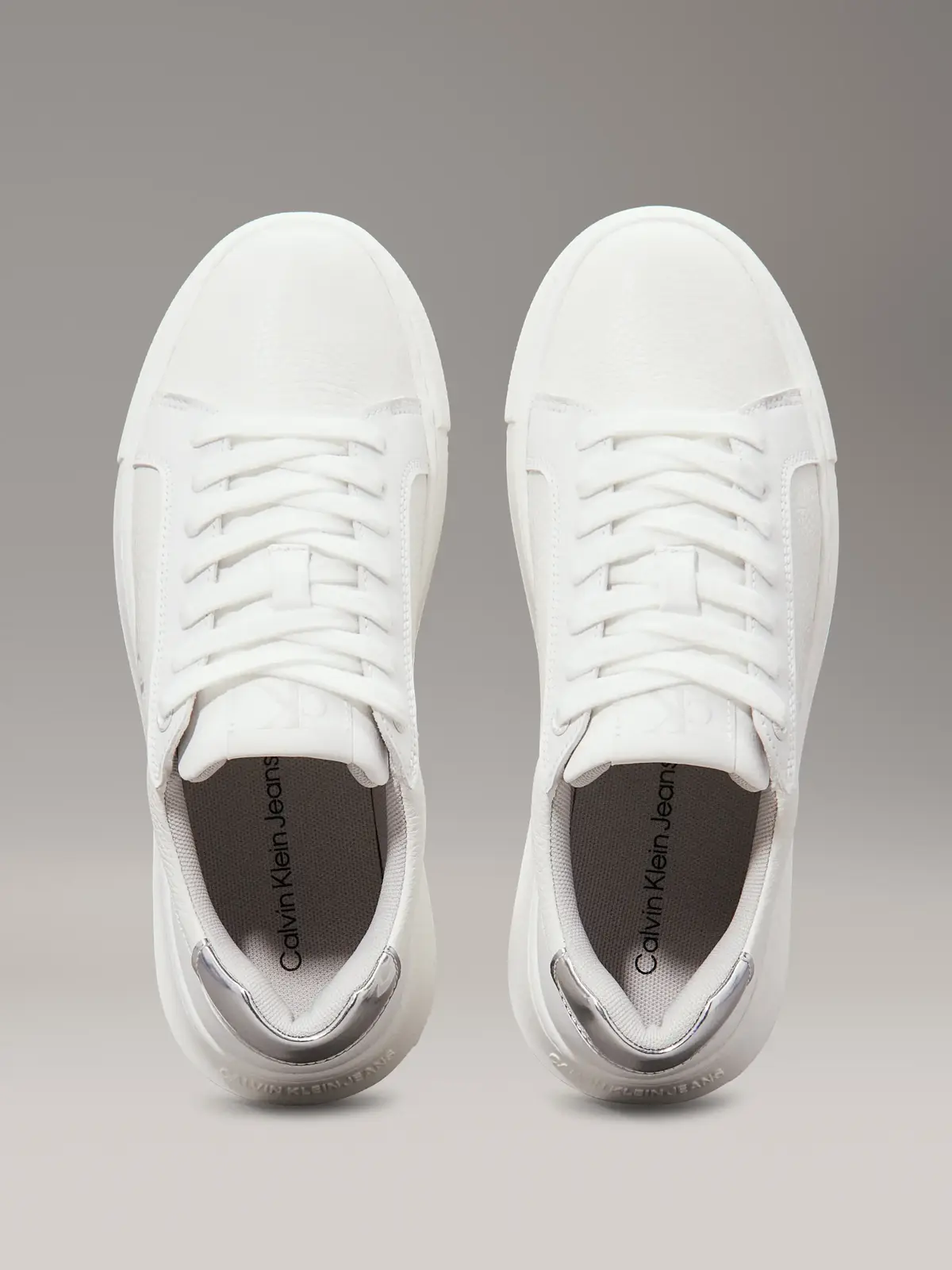 Calvin Klein CHUNKY CUPSOLE LOW M, 0LI Beyaz Kadın Spor Ayakkabı & Sneaker